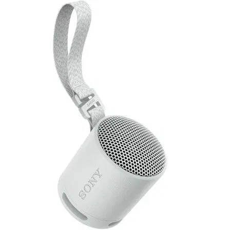Sony Altavoz Portable Bluetooth SRS-XB100/ 2.0/ Gris Claro. Sonido potente y nítido, resistente al agua IP67, hasta 16h de batería.