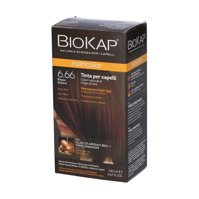 BIOKAP Tinte Nutricolor Rojo Rubí 6.66 140ml