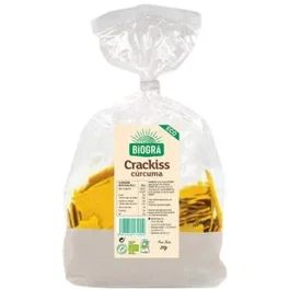 BIOGRA Crackiss Espelta Cúrcuma Pimienta Bio Vegano 250g