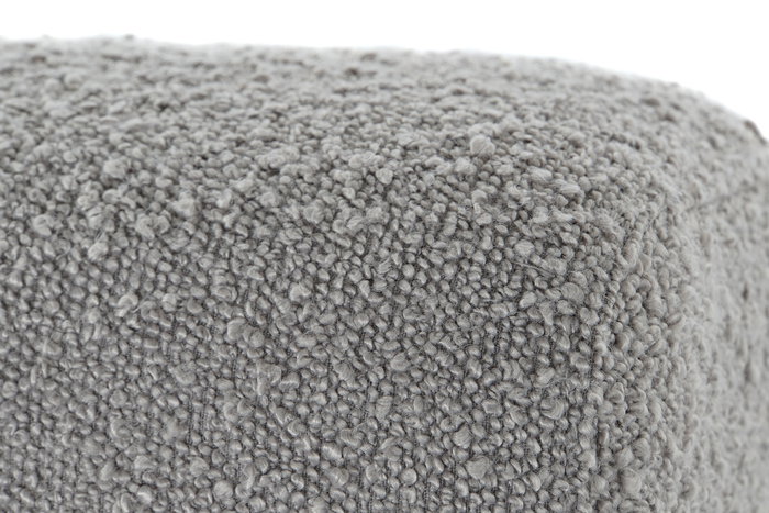 DKD Home Decor Sofá Gris Claro Natural 221 x 94 x 83 cm Boucle Poliester Madera Reciclada