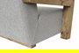 DKD Home Decor Sofá Gris Claro Natural 221 x 94 x 83 cm Boucle Poliester Madera Reciclada