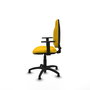 PIQUERAS Y CRESPO Silla de oficina Algarra, Tela Amarilla, Base Poliamida Negra