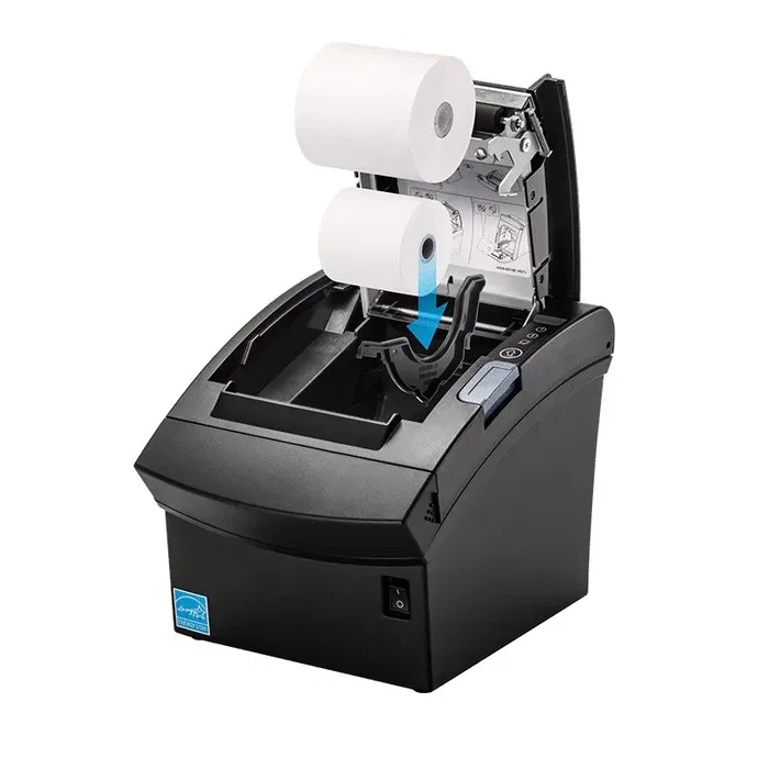 Bixolon SRP-350V Impresora Térmica Directa de Tickets y Recibos, USB, 300 mm/s, 180 DPI, Carga Superior/Frontal, Corte Manual, Color Negro