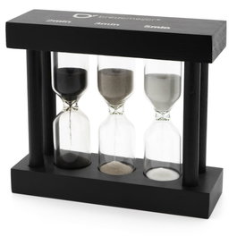 Bredemeijer Temporizador de té de 3 vías negro 2/3/5 minutos 195005