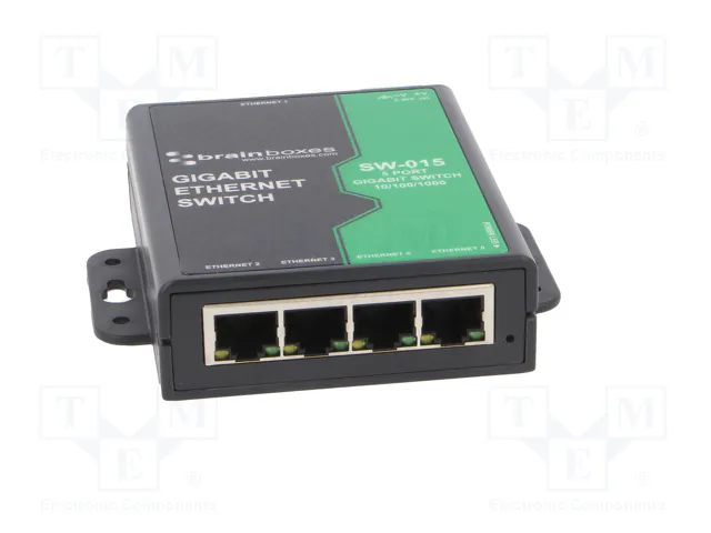 BRAINBOXES SW-015 Switch Ethernet no administrado de 5 puertos