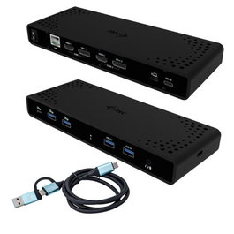 I-tec Docking Station Universal 12 En 1 4K con Power Delivery 85W Negro