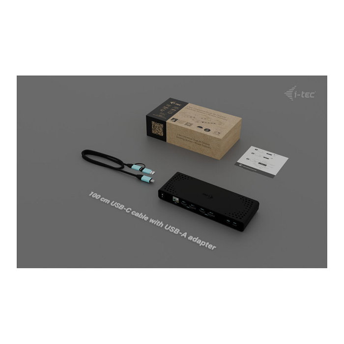 I-tec CADUA4KDOCKPDB Universal Dual 4K Display Docking Station con Power Delivery 85W Negro I-tec CADUA4KDOCKPDB Universal Dual 4K Display Docking Station con Power Delivery 85W Negro