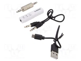 SAVIO Transmisor FM Blanco con Bluetooth 5.0