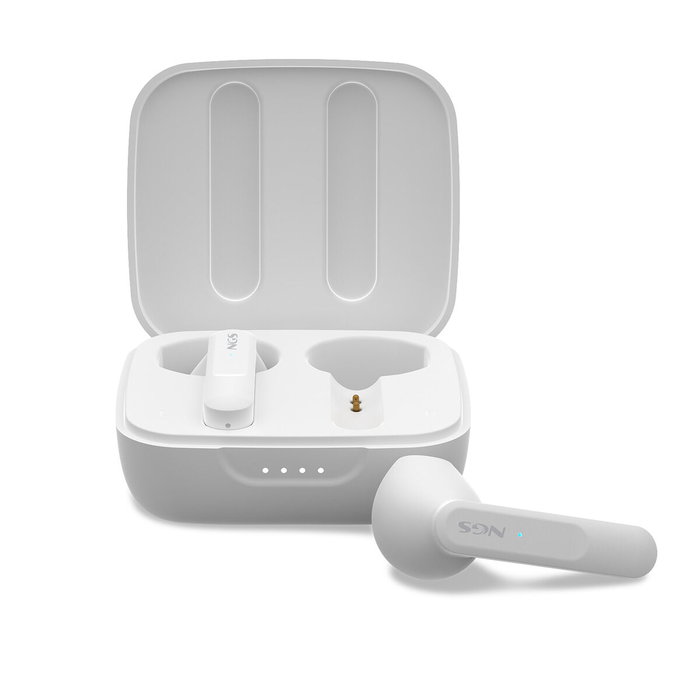 NGS Ártica Move Auriculares Bluetooth 5.3 Blancos con Estuche de Carga de 400mAh NGS Ártica Move Auriculares Bluetooth 5.3 Blancos con Estuche de Carga de 400mAh