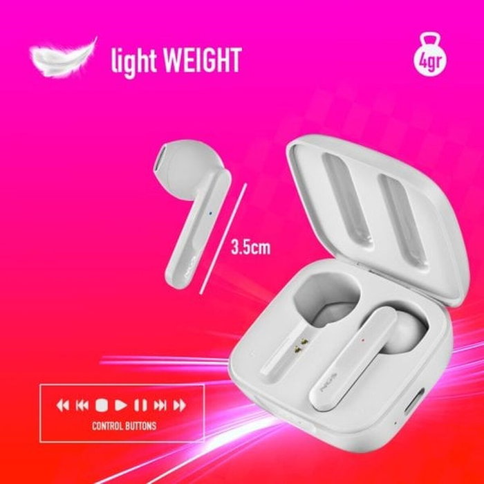 NGS Ártica Move Auriculares Bluetooth 5.3 Blancos con Estuche de Carga de 400mAh NGS Ártica Move Auriculares Bluetooth 5.3 Blancos con Estuche de Carga de 400mAh