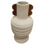 DKD Home Decor Jarrón de Terracota y Mango con Asas Crudo