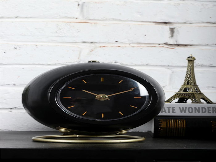 DKD Home Decor Reloj de Sobremesa de Hierro Dorado Surtido