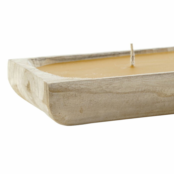 DKD Home Decor Set de 3 Velas de Cera de Parafina y Pino Color Jungle