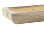DKD Home Decor Set de 3 Velas de Cera de Parafina y Pino Color Jungle