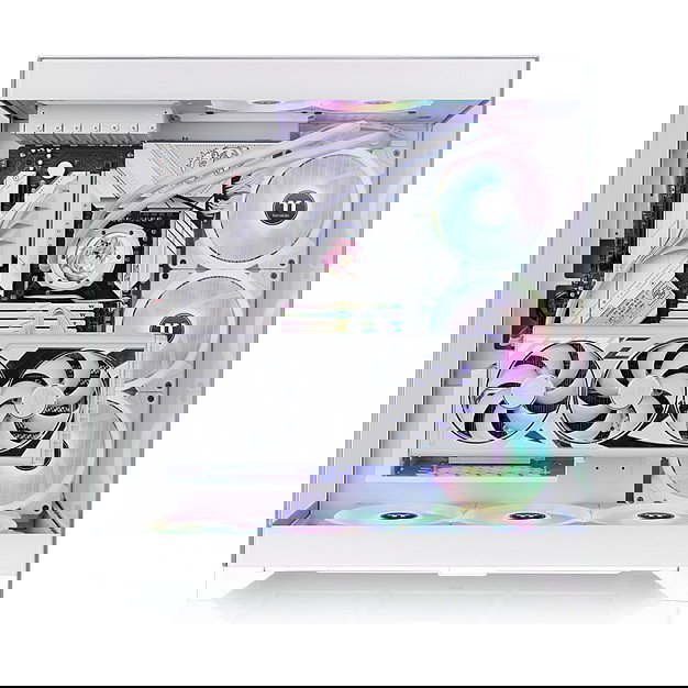 Thermaltake CTE E550 TG Midi Tower Caja PC Blanca para Juego con Panel de Vidrio Templado