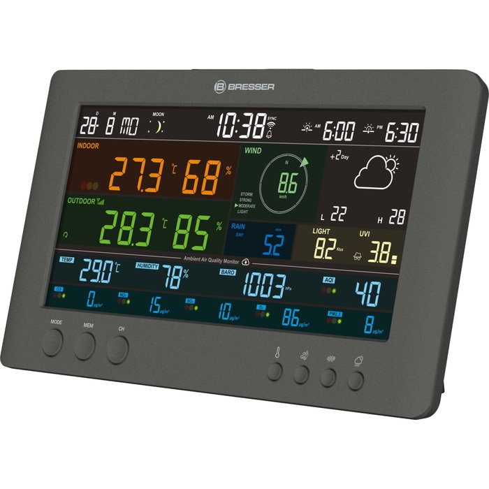 Bresser Smart Tuya Estación Meteorológica con Sensor 7 en 1 Bresser Smart Tuya Estación Meteorológica con Sensor 7 en 1