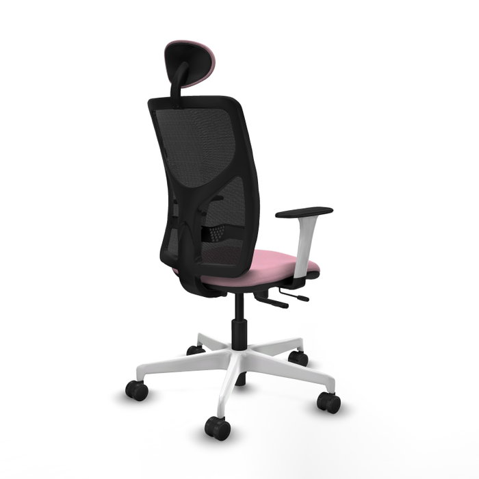 PIQUERAS Y CRESPO Silla de oficina Motilla Rosa con mecanismo Sincro/Traslack PIQUERAS Y CRESPO Silla de oficina Motilla Rosa con mecanismo Sincro/Traslack