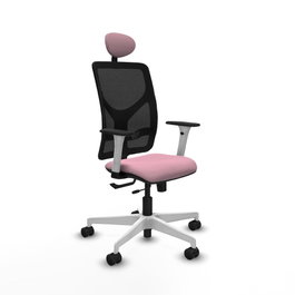 PIQUERAS Y CRESPO Silla de oficina Motilla Rosa con mecanismo Sincro/Traslack
