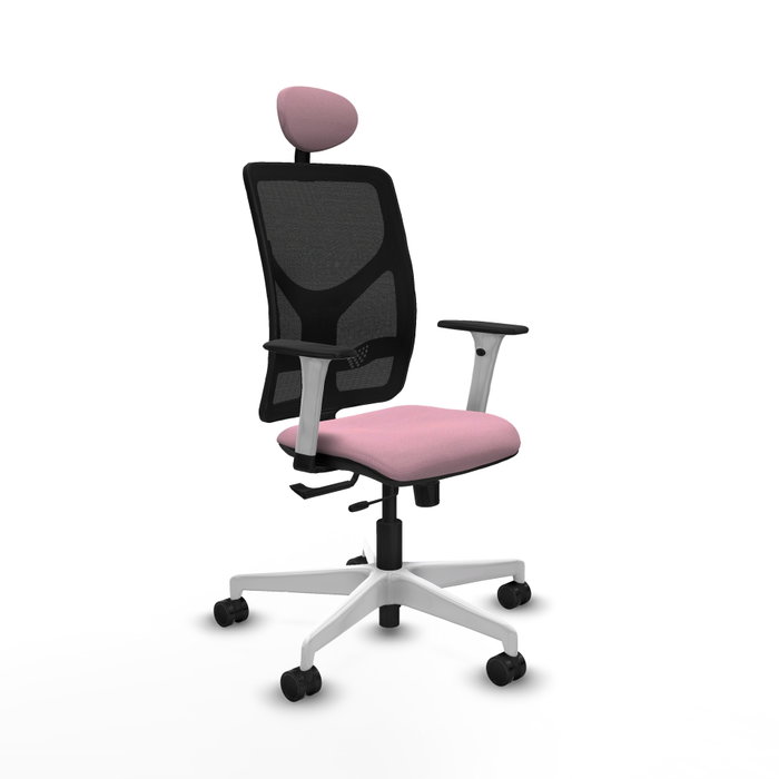 PIQUERAS Y CRESPO Silla de oficina Motilla Rosa con mecanismo Sincro/Traslack PIQUERAS Y CRESPO Silla de oficina Motilla Rosa con mecanismo Sincro/Traslack