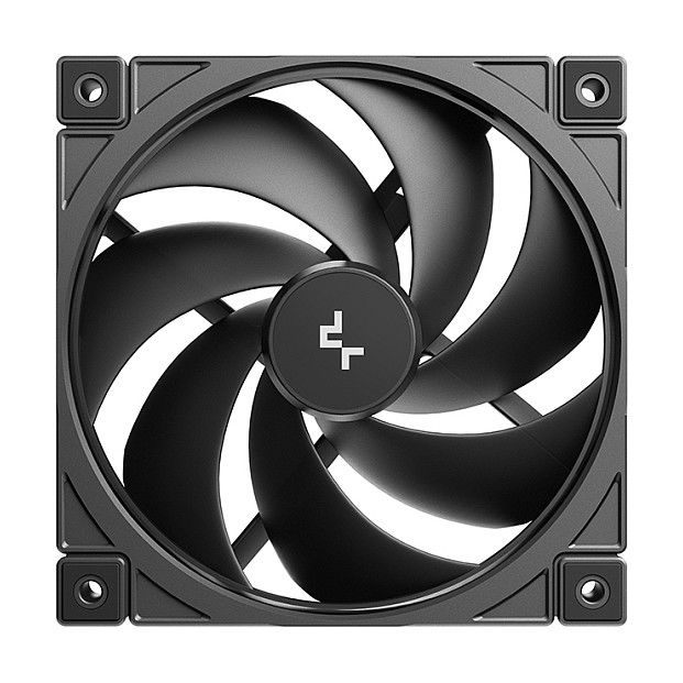 DeepCool FD12 V2 Ventilador para PC 120mm PWM Negro - Pack de 4 Unidades, 500-2500 RPM, 79.89 CFM, 4 Pines, Incluye Tornillos