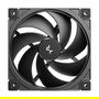 DeepCool FD12 V2 Ventilador para PC 120mm PWM Negro - Pack de 4 Unidades, 500-2500 RPM, 79.89 CFM, 4 Pines, Incluye Tornillos