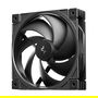 DeepCool FD12 V2 Ventilador para PC 120mm PWM Negro - Pack de 4 Unidades, 500-2500 RPM, 79.89 CFM, 4 Pines, Incluye Tornillos