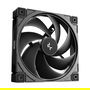 DeepCool FD12 V2 Ventilador para PC 120mm PWM Negro - Pack de 4 Unidades, 500-2500 RPM, 79.89 CFM, 4 Pines, Incluye Tornillos