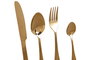 DKD Home Decor Set de Cubertería Chic Mision 16 Piezas Dorado