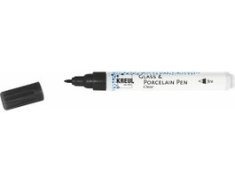 Kreul Rotulador vidrio y porcelana GLASS&PORCELAIN Negro para contornos