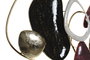 DKD Home Decor Decoración de Pared de Metal Abstracto 180x9,5x87 cm