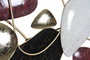DKD Home Decor Decoración de Pared de Metal Abstracto 180x9,5x87 cm