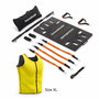Pack Sistema de Entrenamiento Portátil con Guía de Ejercicios y Chaleco Deportivo Sauna Hombre XL InnovaGoods