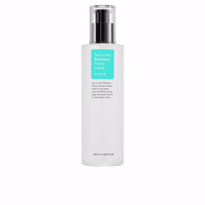 Cosrx TWO IN ONE Poreless Power Liquid Sérum Tratamiento Facial con BHA para Limpiar y Minimizar Poros 100 ml Cosrx TWO IN ONE Poreless Power Liquid Sérum Tratamiento Facial con BHA para Limpiar y Minimizar Poros 100 ml