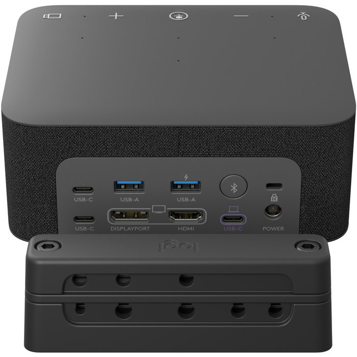 Logitech Focus Room Kit Video conferencing kit BRIO Ultra HD Pro Webcam Dock Certified para Videoconferencia Personal 4K Ultra HD 90 pps Grafito