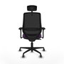 PIQUERAS Y CRESPO Silla de oficina Mardos con mecanismo Sincro, Morado y Negro