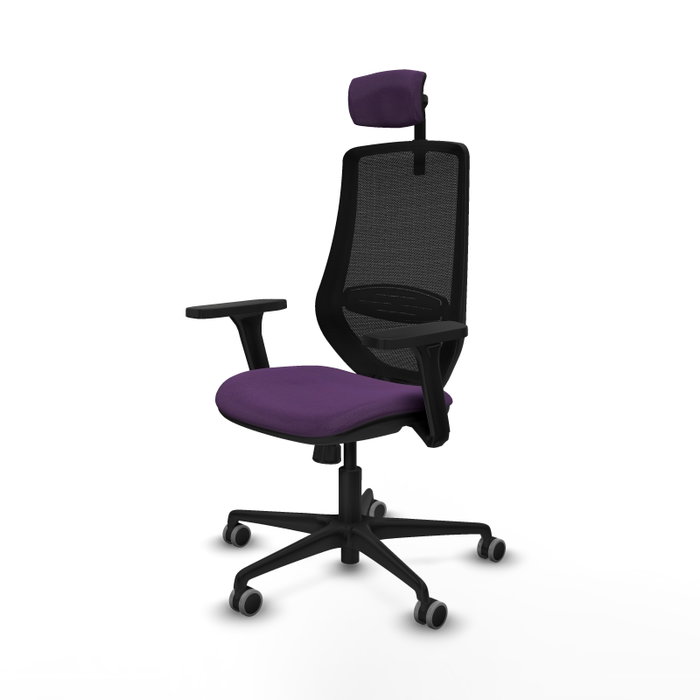 PIQUERAS Y CRESPO Silla de oficina Mardos con mecanismo Sincro, Morado y Negro PIQUERAS Y CRESPO Silla de oficina Mardos con mecanismo Sincro, Morado y Negro