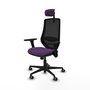 PIQUERAS Y CRESPO Silla de oficina Mardos con mecanismo Sincro, Morado y Negro