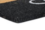 DKD Home Decor Felpudo Fibra de Coco y Goma Marron Negro 45 x 1.5 x 75 cm (2 Unidades)