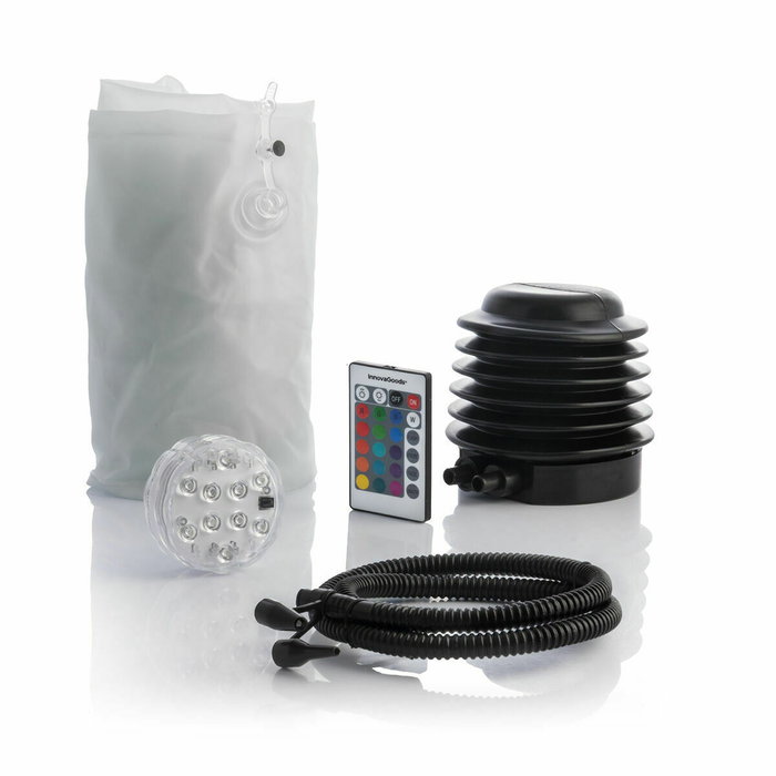 Pack Sillón Hinchable con LED Multicolor y Asiento Hinchable con LED Multicolor y Mando a Distancia InnovaGoods Pack Sillón Hinchable con LED Multicolor y Asiento Hinchable con LED Multicolor y Mando a Distancia InnovaGoods