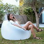 Pack Sillón Hinchable con LED Multicolor y Asiento Hinchable con LED Multicolor y Mando a Distancia InnovaGoods