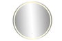 DKD Home Decor Espejo Moderno Negro 80x80 cm LED 3 Colores