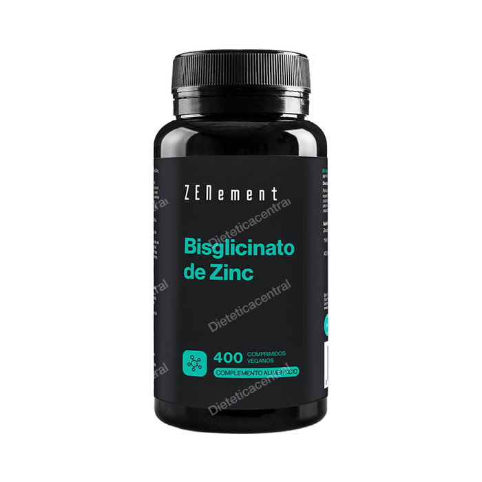 ZENEMENT Bisglicinato de Zinc 25 mg - Complemento Alimenticio - 400 Comprimidos ZENEMENT Bisglicinato de Zinc 25 mg - Complemento Alimenticio - 400 Comprimidos