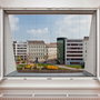 Je cherche une Idee Mosquitera para Ventana, Recortable a Medida, Malla Antiinsectos Blanca, Fácil Instalación sin Clavos, 150 x 130 cm