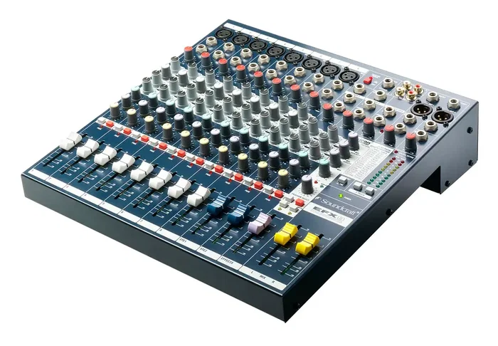 SOUNDCRAFT Efx8 Mesa de Mezclas Compacta con Procesador de Efectos Digital Lexicon de 24 bits y 32 Ajustes, 8+2 y 12+2 Canales