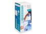 Leknes Bomba de Agua Manual Adaptable Plástico Polipropileno Azul Blanco 9 x 18.5 x 9 cm para Botellas 2500-10000 ml (Set de 18)