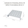 LogiLink Estante en voladizo 10 pulg 200 mm 1U gris