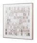 DKD Home Decor Urban Cuadro Abstracto 82.5x82 cm Beige y Blanco, Lienzo y Pino, 2 Unidades