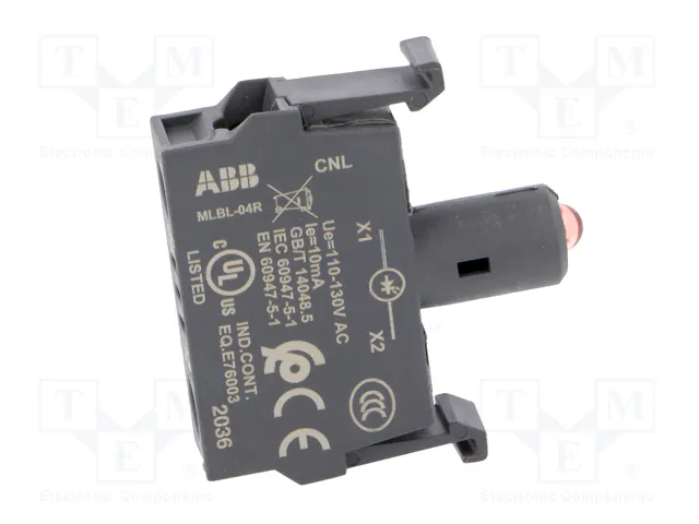 ABB Elemento Iluminador LED Rojo 22mm 110-130VAC