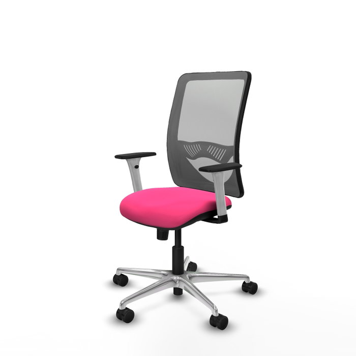 PIQUERAS Y CRESPO Silla de oficina Zulema con mecanismo Sincro, Rosa y Gris PIQUERAS Y CRESPO Silla de oficina Zulema con mecanismo Sincro, Rosa y Gris