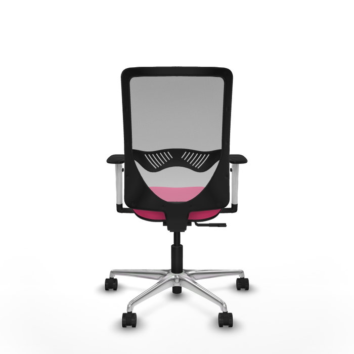 PIQUERAS Y CRESPO Silla de oficina Zulema con mecanismo Sincro, Rosa y Gris PIQUERAS Y CRESPO Silla de oficina Zulema con mecanismo Sincro, Rosa y Gris